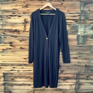 WHITE HOUSE BLACK MARKET | Long Black Cardigan L